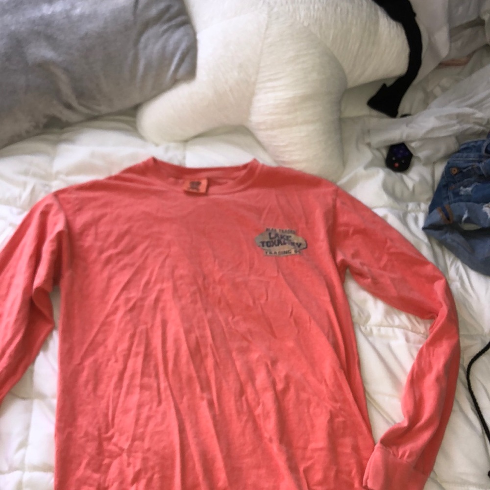 Peach long sleeve T-shirt